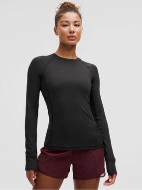 lululemon athletica Black Long-Sleeve Performance Top